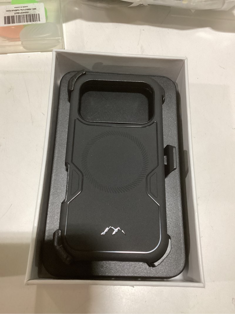 Condition photo showing Good Condition for (Similar to photos)for iPhone 17 Pro Max Case 6.9\" with Belt Clip Holster,Compatible with MagSafe,Anti-Drop,Shockproof,Heavy Duty Protection,w/Screen Protector,with 360°Rotating Kickstand,Black iPhone 17 Pro Max Case Black