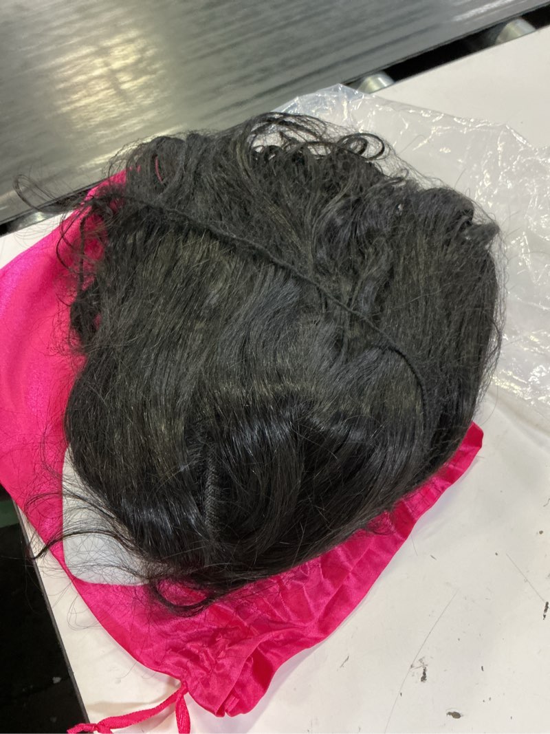 Condition photo showing As Is for 9x6 bob wigs human hair glueless wear and go 14 inch black short bob pre bleached ready to wear wig 200% density for women