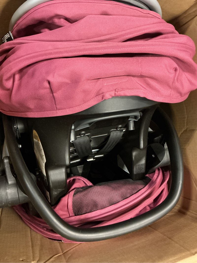 Condition photo showing As Is for Evenflo Pivot Modular Travel System with LiteMax Preemie and Infant Car Seat (Dusty Rose Pink)