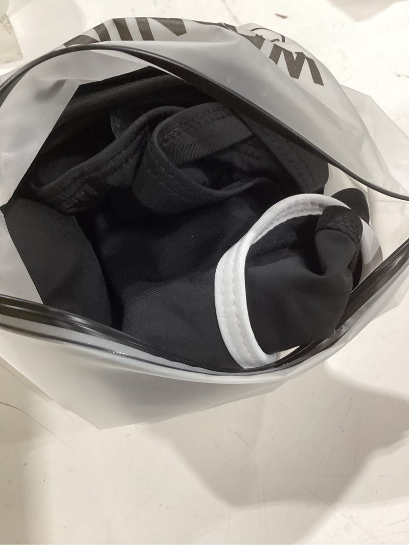 Condition photo showing Good Condition for oyoangle women's maternity one piece swimsuits cut out spaghetti strap pregnancy bathing suits swimwear small black and white