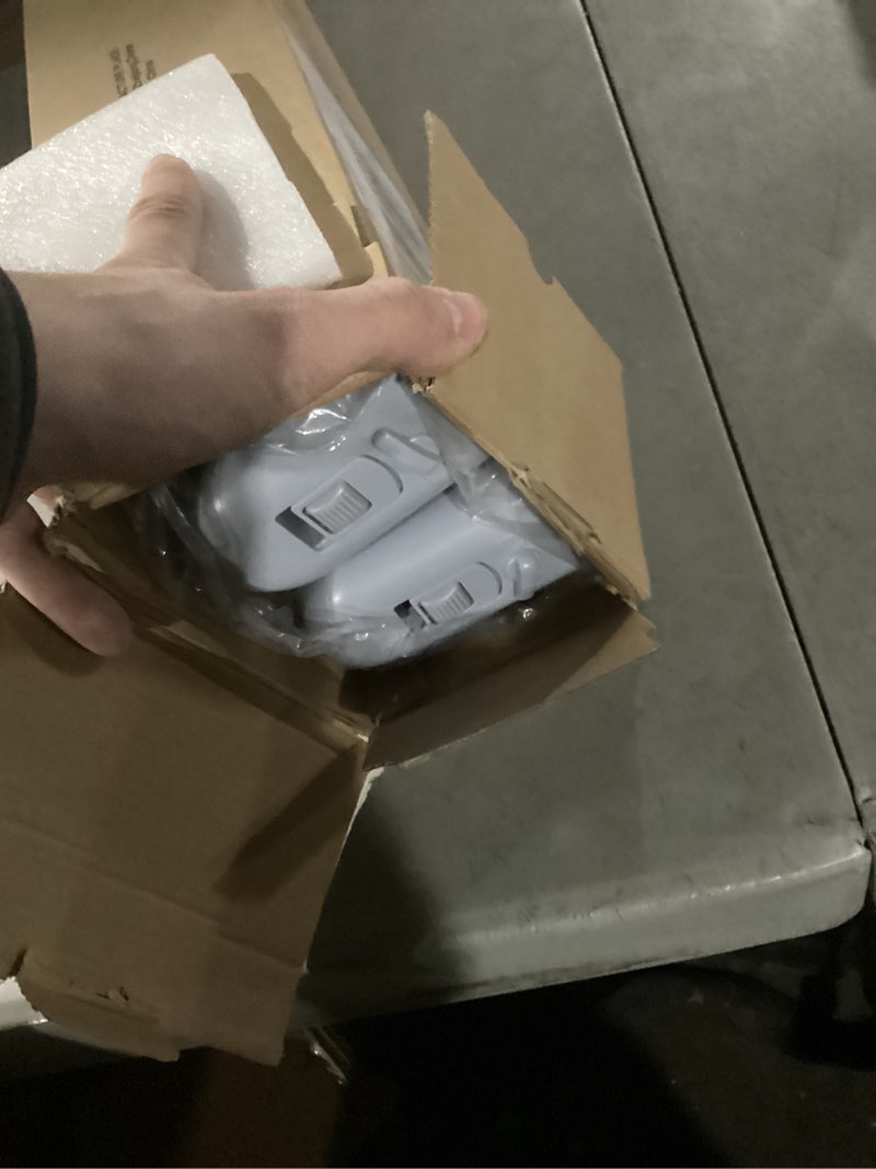 Condition photo showing Good Condition for Retractable Baby Gates 2 Pack, 55" Wide Mesh Dog Gate Indoor, 34'' Tall Gate for Stairs Doorways Hallways Deck, Child Pet Safety Gate for Indoor Outdoor Home Use, Grey Gray 55'' Wide (2Pack)