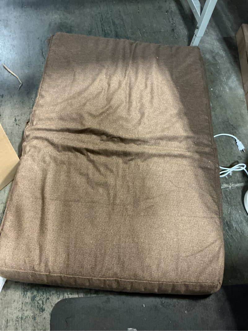 Condition photo showing As Is for Similar Comfort Dog Bed for Small Dogs & Cats, Waterproof Dog Crate Mat Orthopedic Egg Crate Foam with Washable Removable Cover, Black 23.0\"L x 17.0\"W x 2.5\"Th Pure Black