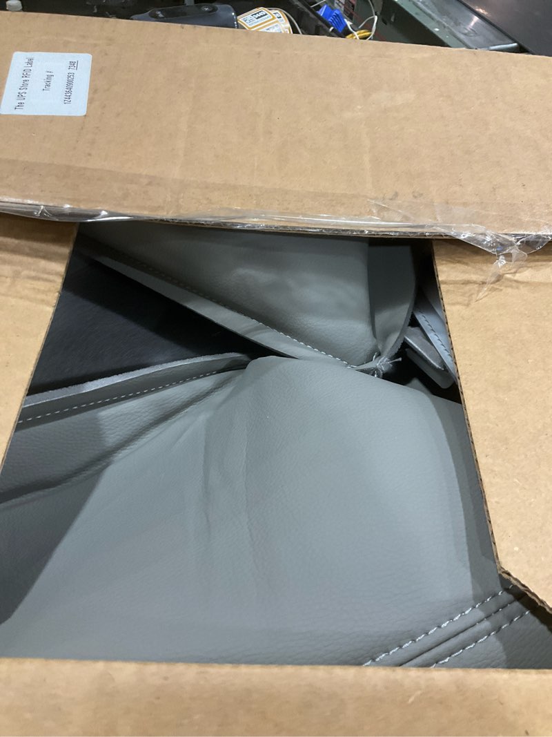 Condition photo showing Good Condition for gxarts driver and passenger side bottom replacement seat cover and top lean back seat cover light gray 922 or 92i fit for chevy gmc tahoe suburban avalanche yukon silverado sierra 2003 2004 2005 2006