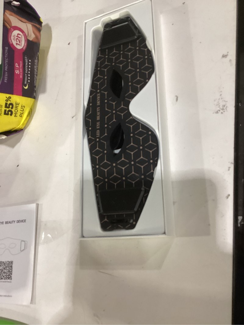 Condition photo showing Good Condition for Red Light Eye Mask, 5 Modes Adjustable LED Red Light Therapy for Eyes, Under Eye Red Light Therapy Device for Relieve Eye Bags, Dark Circles and Puffiness, Smoothing Fine Lines