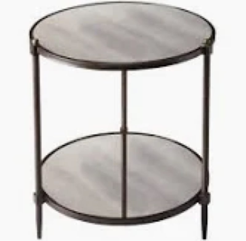 Peninsula Mirrored Side Table 