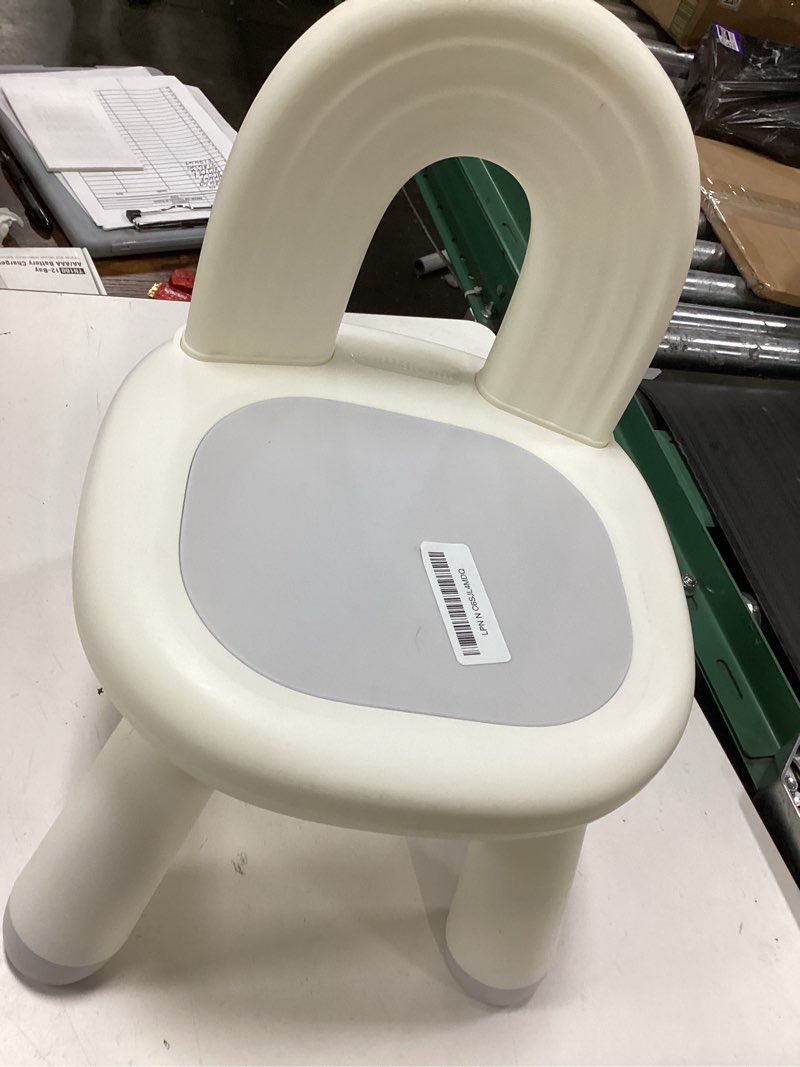 Condition photo showing Good Condition for kidbloom toddler chair, ergonomic kids chair, durable and sturdy small plastic child chair for toddlers 1–3 white(for 1-3 years)