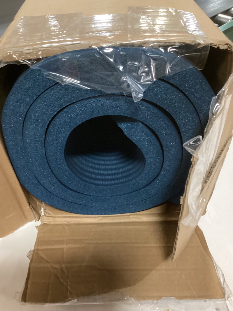 Condition photo showing Good Condition for Retrospec Solana Yoga Mat 1" Thick w/Nylon Strap for Men & Women - Non Slip Exercise Mat for Home Yoga, Pilates, Stretching, Floor & Fitness Workouts Ocean Blue 1 inch