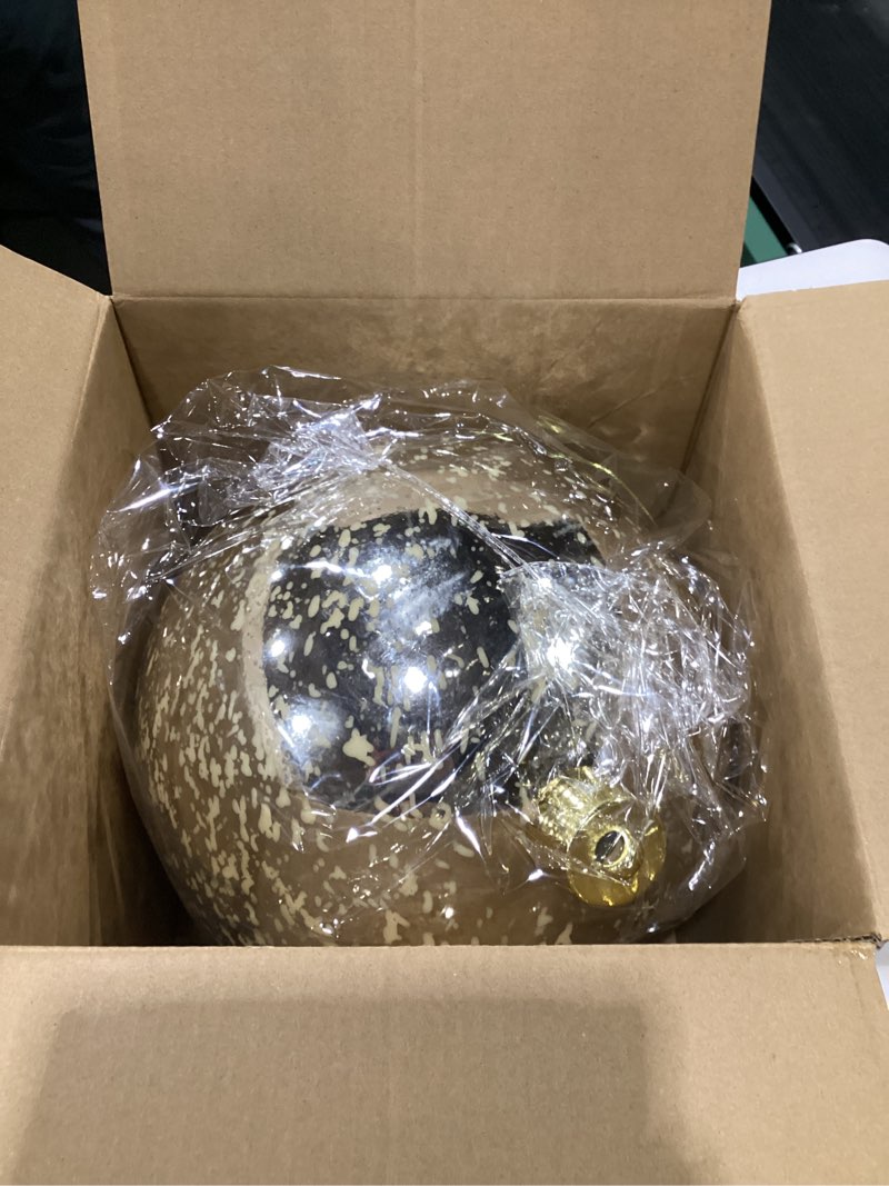Condition photo showing Good Condition for 12 Inch Extra Large Plastic Mercury Christmas Ball Ornaments Gaint Jumbo Champagne Gold Christmas Ornaments Glitter Shatterproof Plastic Mercury Balls Xams Tree Decorations for Winter Party