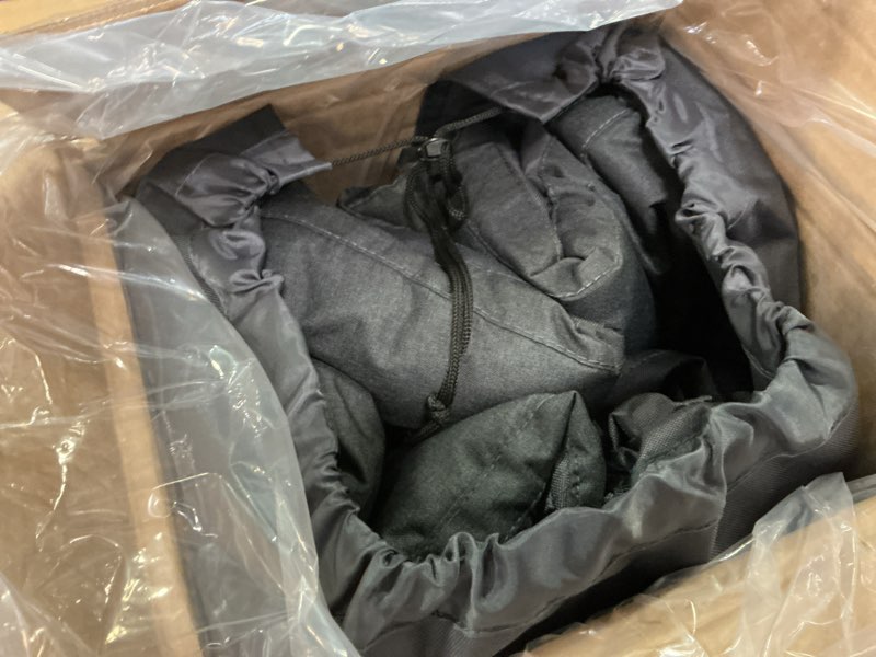 Condition photo showing New/Like New for EVER ADVANCED Double Camping Chair for Adults, Padded Folding Camping Loveseat Bench with Side Pocket Portable Camping Couch, Two Person Heavy Duty Outdoor Chair with Cushion,Support 600lbs, Black Black 47.2 x 20.5 x 37.4 Upgraded