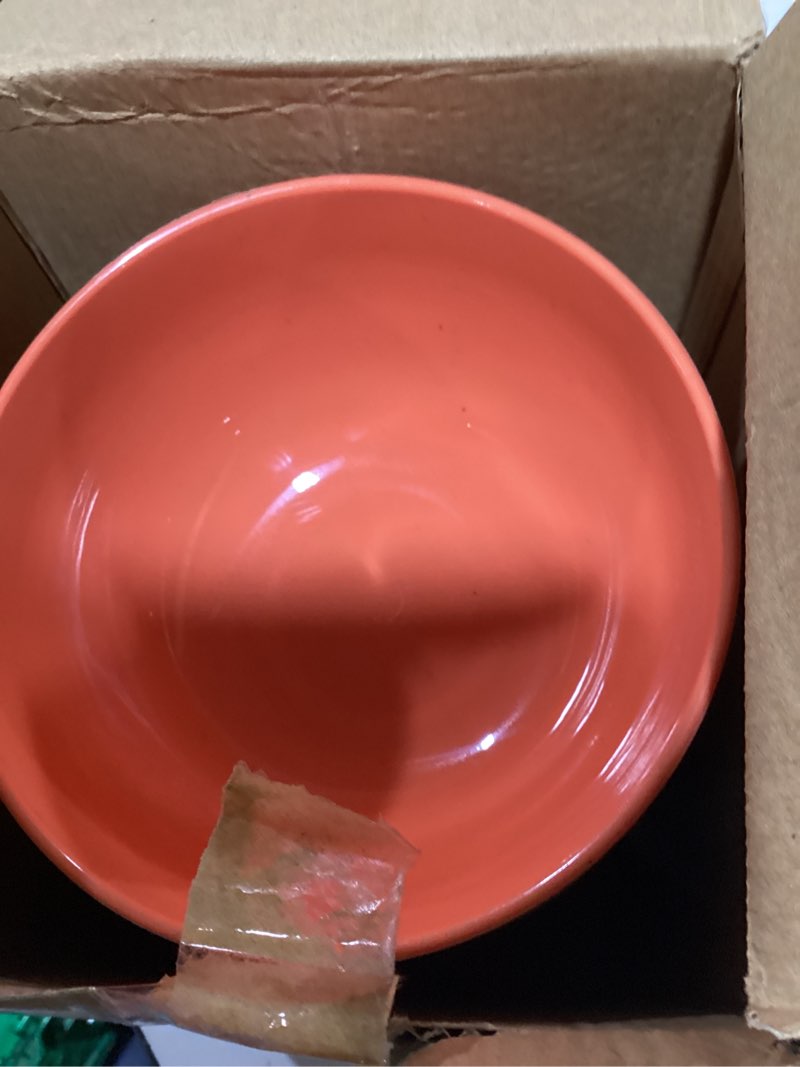 Condition photo showing Good Condition for heycome 12 pcs unbreakable cereal bowls set, 26 oz wheat straw bowls set, microwave & dishwasher safe rice bowls for kitchen, reusable plastic bowls for soup, salad and snack, bpa free, multicolor 6-dark multicolor