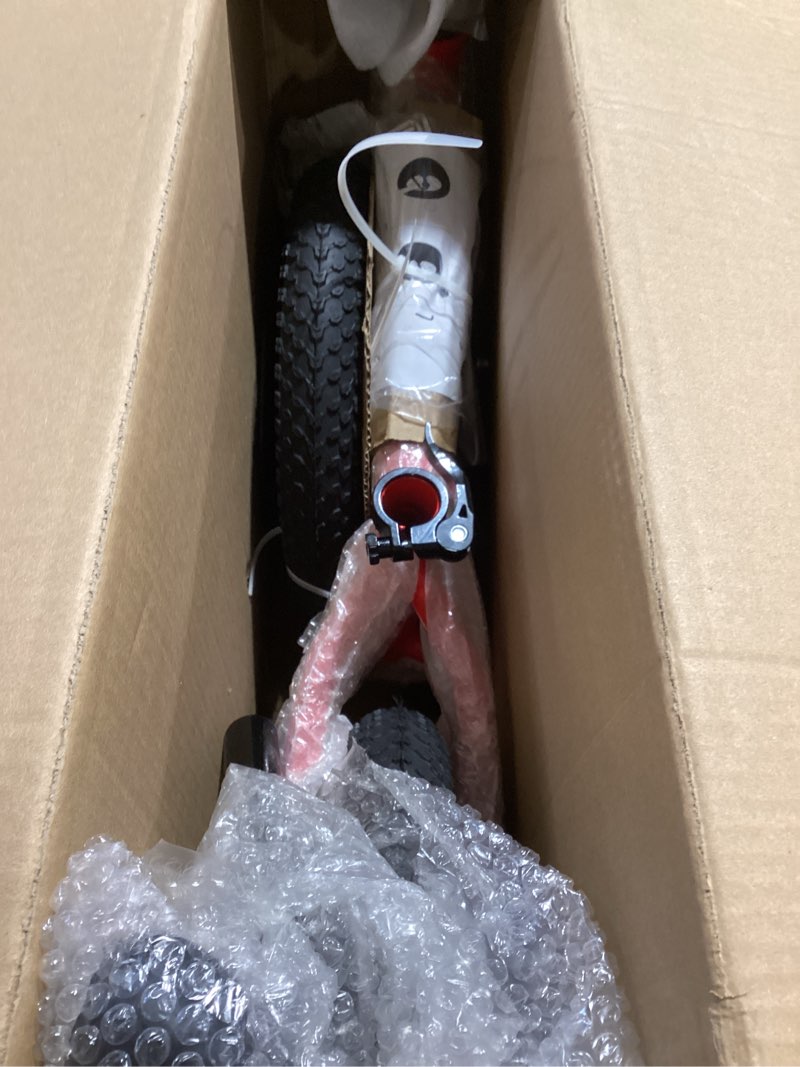 Condition photo showing As Is for 12 Inch Toddler Balance Bike for 2-5 Year Olds, Lightweight No Pedal Kids Toy Bike with Adjustable Seat & Handlebar, Kids Toy Gift for Boys Girls