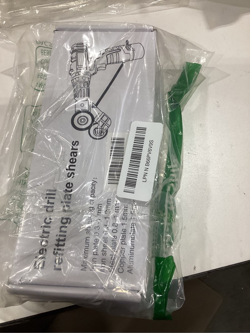 Condition photo showing Good Condition for electric drill plate cutter metal nibbler attachment for effortless cutting of iron steel copper aluminum-white big