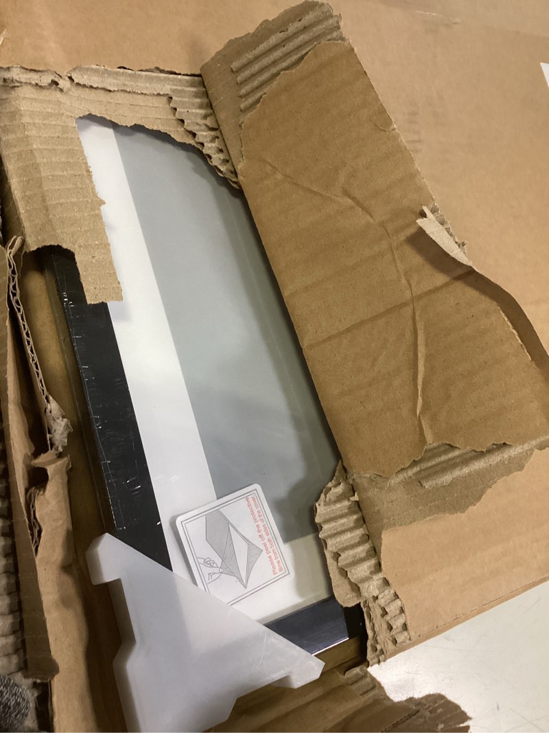 Condition photo showing Good Condition for upsimples 20x26 picture frame, display pictures 18x24 with mat or 20 x 26 without, wall hanging poster frames, black, 1 pack black 20x26