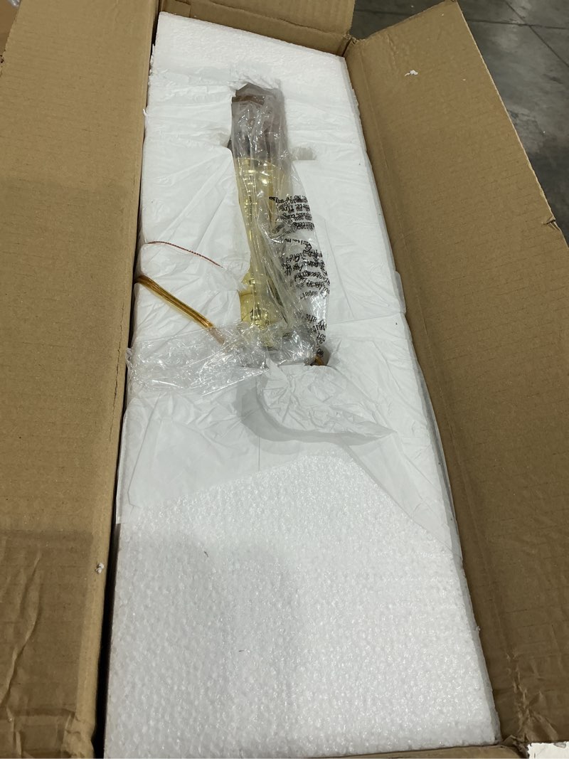 Condition photo showing Good Condition for livex lighting 5005-02 williamsburg 5 light polished brass chandelier