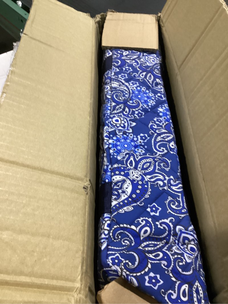 Condition photo showing Good Condition for american mahjong game set, 166 quality white tiles, 4 all-in-one color rack/pushers, mahjong tile set with blue printed carrying bag