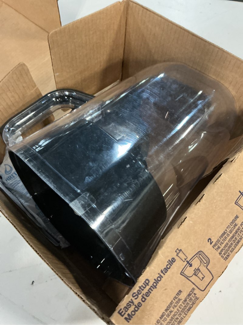 Condition photo showing As Is for Brita Large Water Filter Pitcher for Tap and Drinking Water with SmartLight Change Indicator, Includes 1 Standard Filter, BPA-Free, Lasts 2 Months, 10-Cup Capacity, Stretch Limo Black