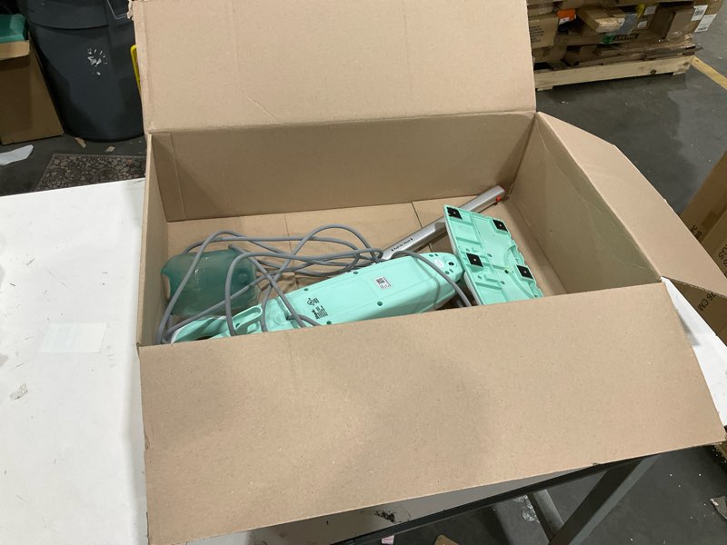 Condition photo showing As Is for Shark Steam Mop with 2 Machine Washable Dirt Grip Pads, Removable Water Tank, Lightweight, Steam Cleaner for sealed Hard Floors, Marble, Stone, Hardwood, Tile, Laminate, White/Seafoam, S1000 Steam Starter