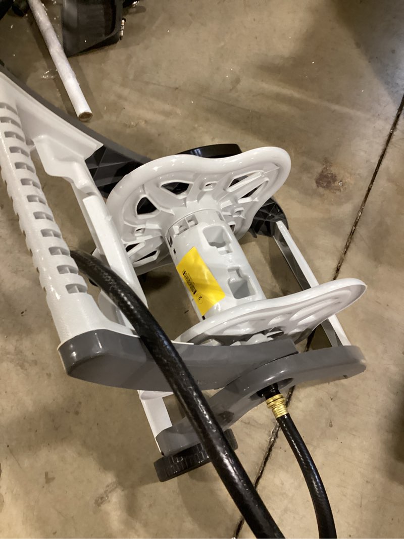 Condition photo showing Good Condition for kings county tools hose reel cart with 100ft hose 5/8-in x 100-ft kink free plastic multiple similar product