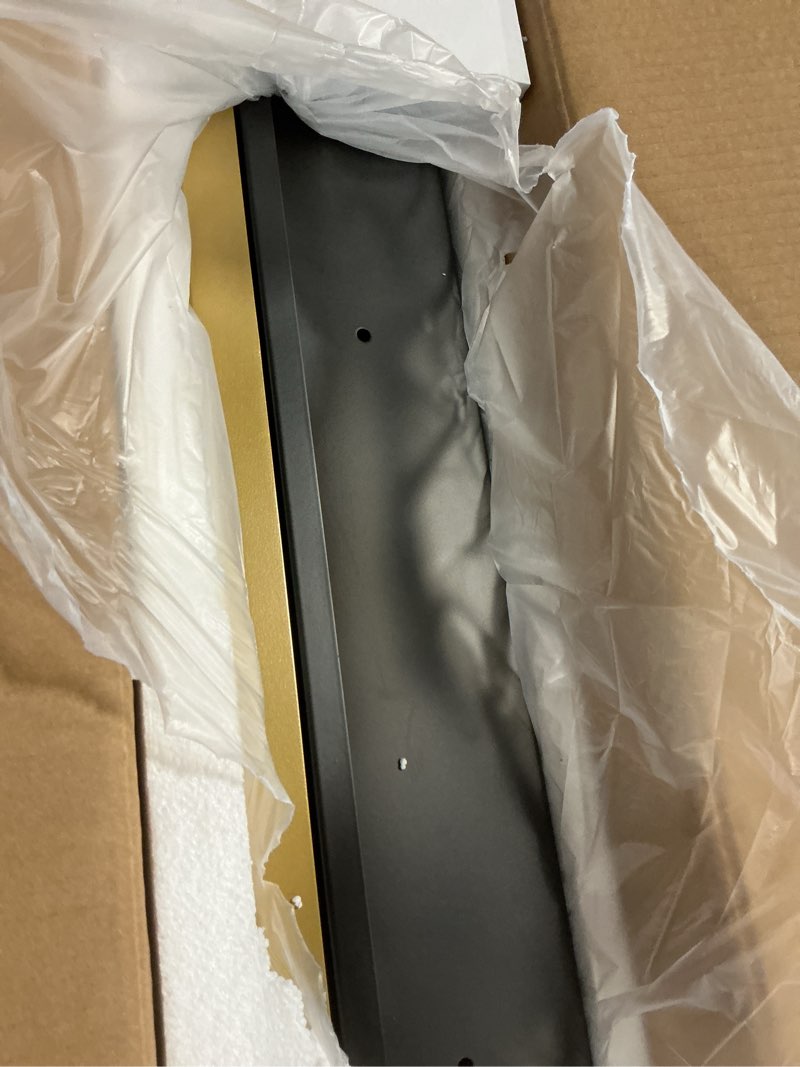 Condition photo showing Good Condition for Bathroom Medicine Cabinet with Mirror 16 x 24 Inch, Brush Gold Medicine Cabinet Recessed or Surface Wall-Mounted, Mirrored Cabinets with 2 Adjustable Shelves for Bathroom Vanity Brush Gold 16*24inch