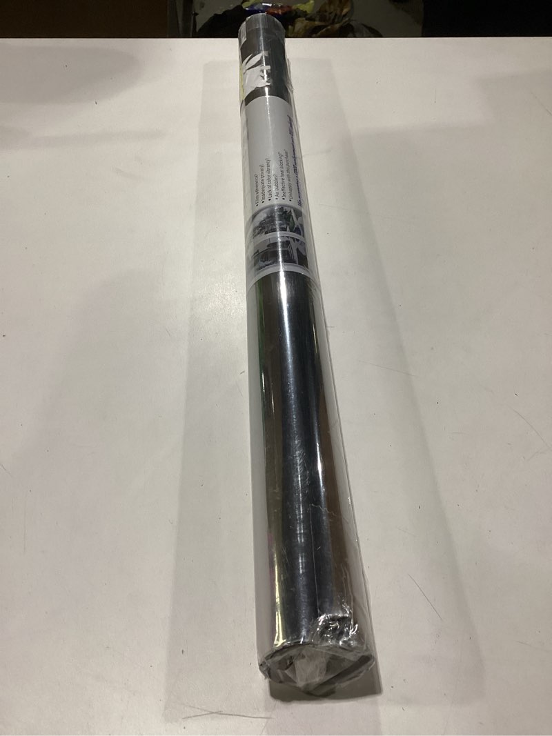Condition photo showing Good Condition for volcanics one way window privacy film, sun blocking window tinting film for home heat control mirror tint film static cling 23.6 x 78.3 inches, silver