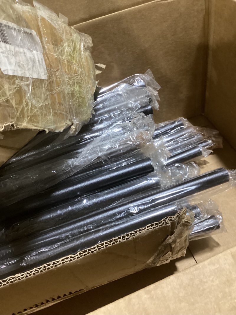 Condition photo showing Good Condition for 60 pack deck balusters 36" x 3/4" round staircase baluster, diameter 3/4" metal deck spindle and stairs railing,hollow round black deck balusters for deck railing porch 36 inch black-round 60