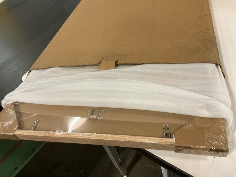 Condition photo showing New/Like New for 16x20 Picture Frames for Wall - Minimalist 16x20 Oak Wood Frames, 16"x20" Picture Frame Wood, Natural Solid Wooden Picture Frames for Wall Art Photo and Prints(1 Pack, Beige) Beige-1P 16x20