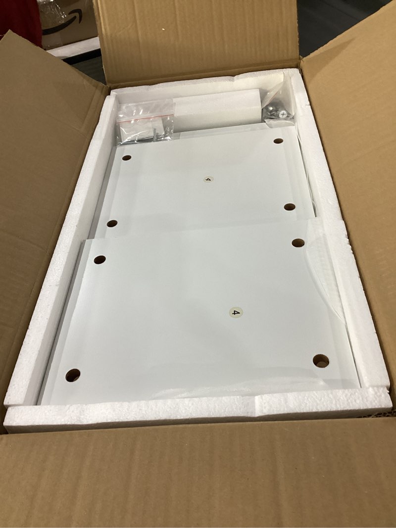 Condition photo showing New/Like New for Similar to stock photo!!! blini 5-Shelf Tall Bookcase White Wooden Bookshelves 33in Wide 5 Tier Bookcases with Adjustable Shelves Floor Standing Display Book Shelves 70 in Tall Bookcase for Home Office, Living Room, Bed Room