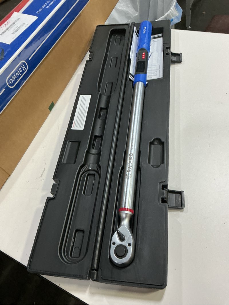 Condition photo showing Good Condition for 1/2 Digital Torque Wrench (12.54-250.7 Ft. Lb/ 17-340 N.m) ±2% Accuracy Dual-Direction Adjustable Torque Wrenches Digital with Vibration, Buzzer and LED Alert for Motorcycle, Auto Repair 12.54-250.7 Ft. Lb 1/2-INCH