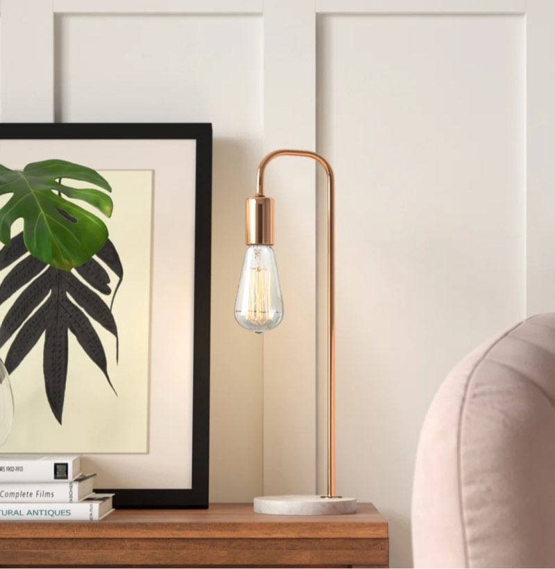 29.25\" Vera Table Lamp, Light Brown By Mercer41 (Incomplete No Bulb)
