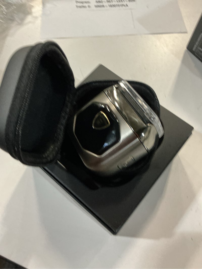 Condition photo showing As Is for echobyte full metal electric foil shaver for men: 4 floating blades, ipx7 waterproof wet & dry mini 