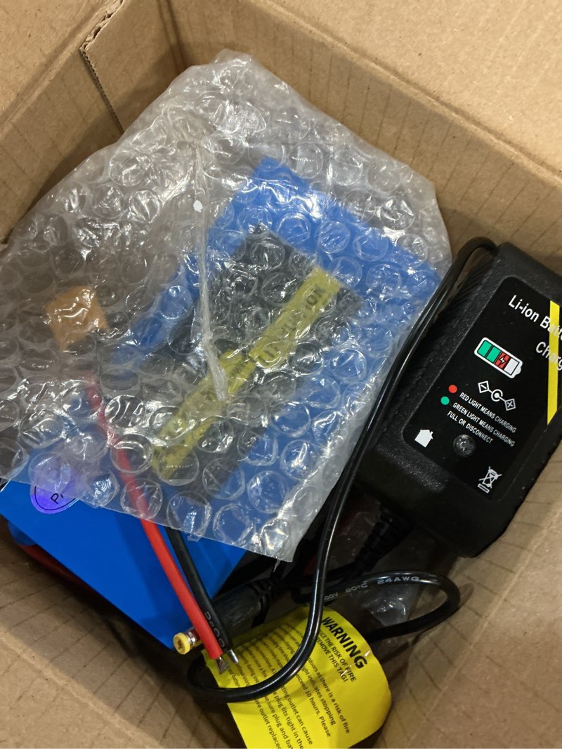 Condition photo showing Good Condition for 24v 5ah/7ah/12ah lithium battery pack, built-in 25a bms, with fast charger, xt60 cable connector, compact and lightweight, for ride on toy and diy projects (24v5ah)