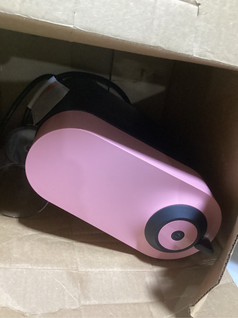 Condition photo showing As Is for nespresso vertuo pop+ coffee and espresso maker by de'longhi, candy pink machine only candy pink