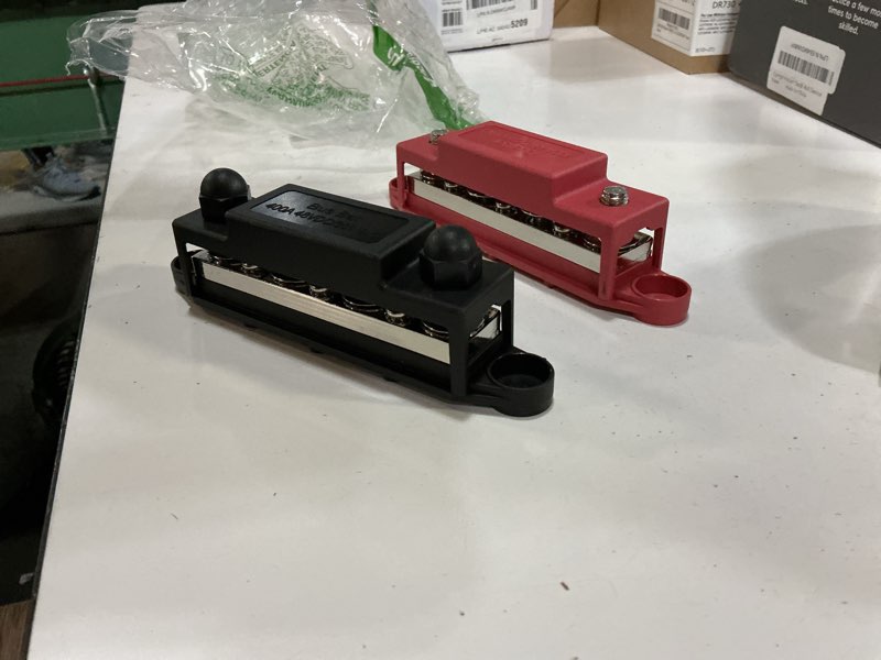 Condition photo showing As Is for rvboatpat 400a power distribution block 12v bus bar 4 x 3/8" (m10) terminal studs and 6 x #10 terminal screws 12 volt marine bus bar positive & negative for boat automotive solar system 400a 4x3/8"(m10) studs+6 x #10 screws