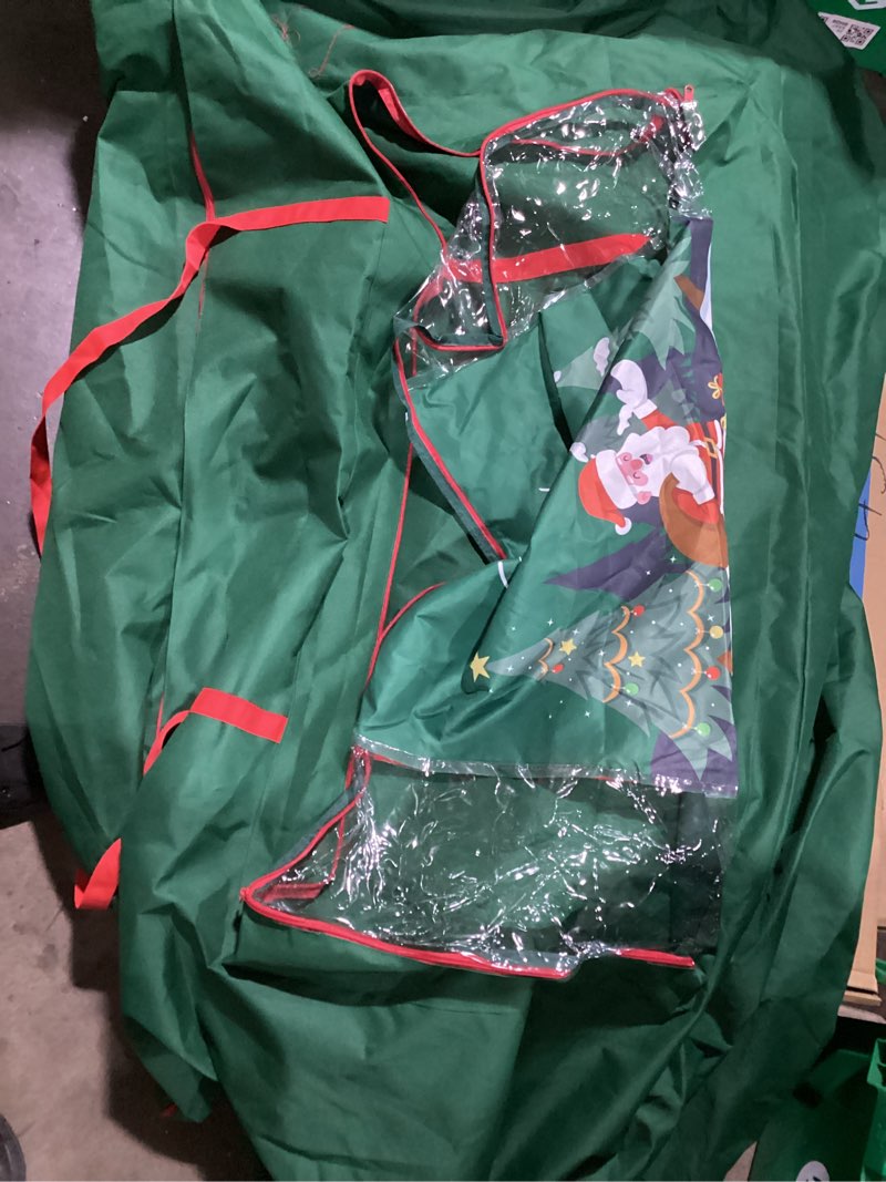 Condition photo showing Good Condition for Cosy Family 7.5 ft Christmas Tree Storage Bag - Durable Heavy Duty Extra Large Artificial Xmas Holiday Tree Bag with Reinforced Handles and Dual Zippers Wide Opening - Green Green 7.5 Foot