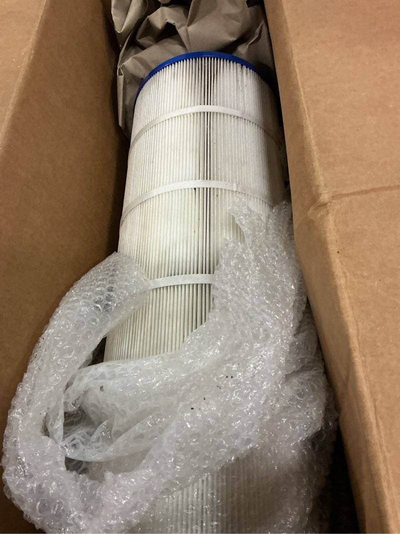 Condition photo showing As Is for fil-fresh cs150 pool filters cartridge compatible with jandy cs150, replaces jandy r0462300, pleatco pjancs150, pxst150, hayward ccx1500re, 150 sq. ft, 1-pack