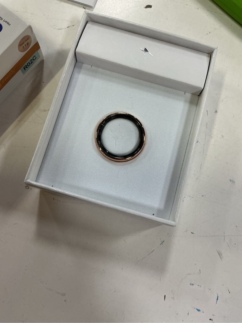 Condition photo showing Good Condition for mirlray smart ring for women & men, smart ring health tracker, blood oxygen & heart rate monitor, long lasting battery sleep ring, waterproof fitness ring (rose gold, 11)
