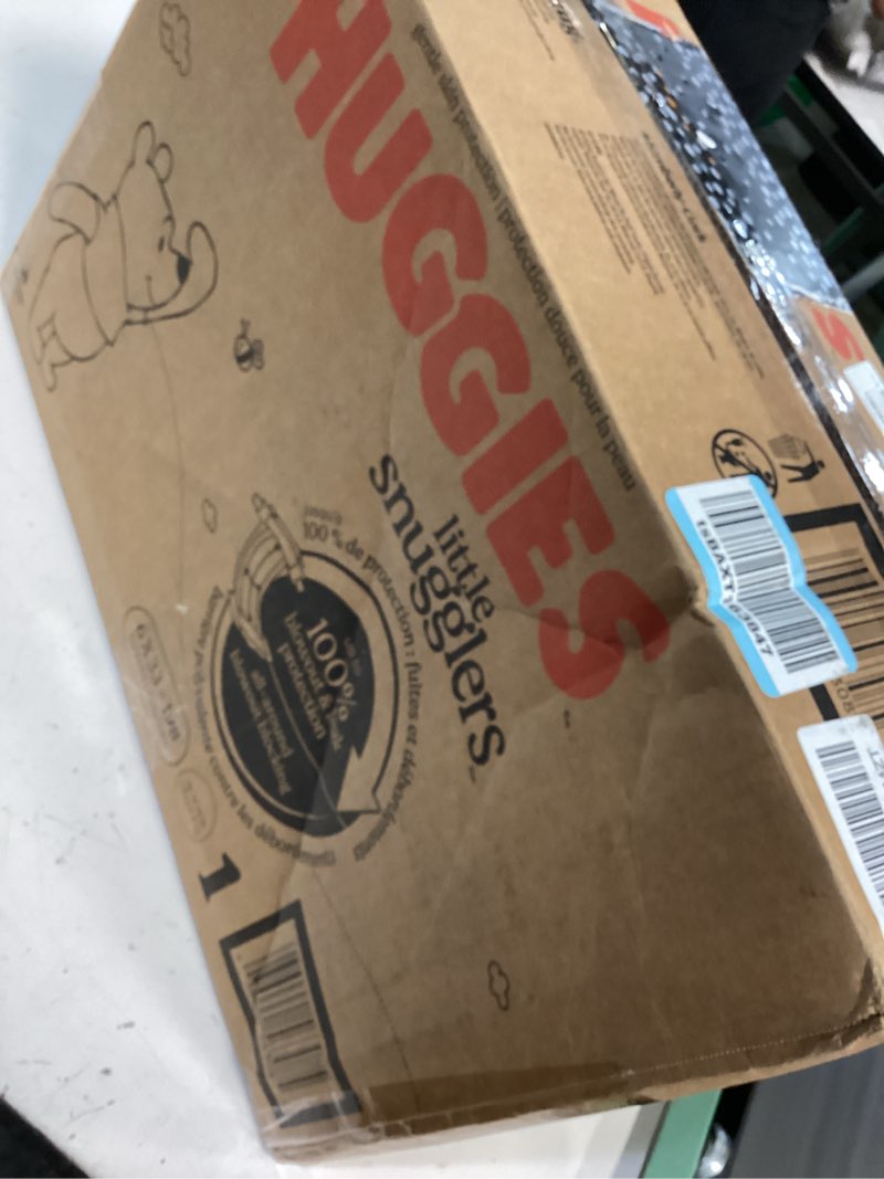 Condition photo showing New/Like New for huggies size 1 diapers, little snugglers diapers, size 1 (8-14 lbs), 198 count (6 packs of 33), packaging may vary size 1 198