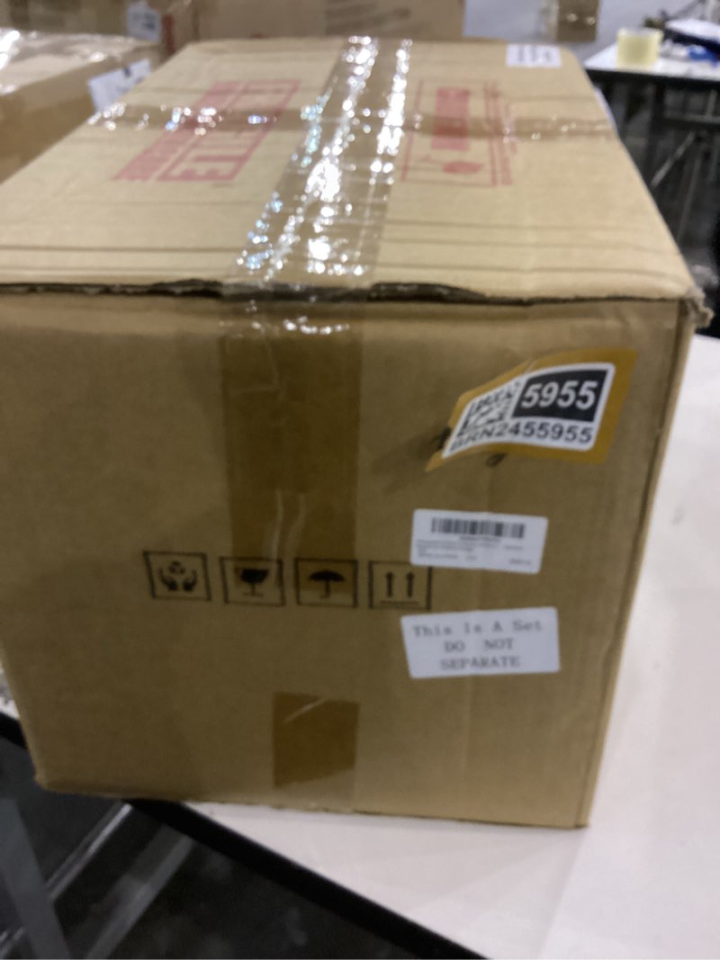 Honeydak 2 Pack 2 Gallon Glass Drink Dispenser for Parties Glass Beverage Water Juice Dispensers wit