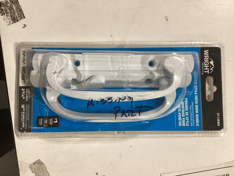 Condition photo showing As Is for Prime-Line 3.93-in Surface mounted Sliding Patio Door Handle