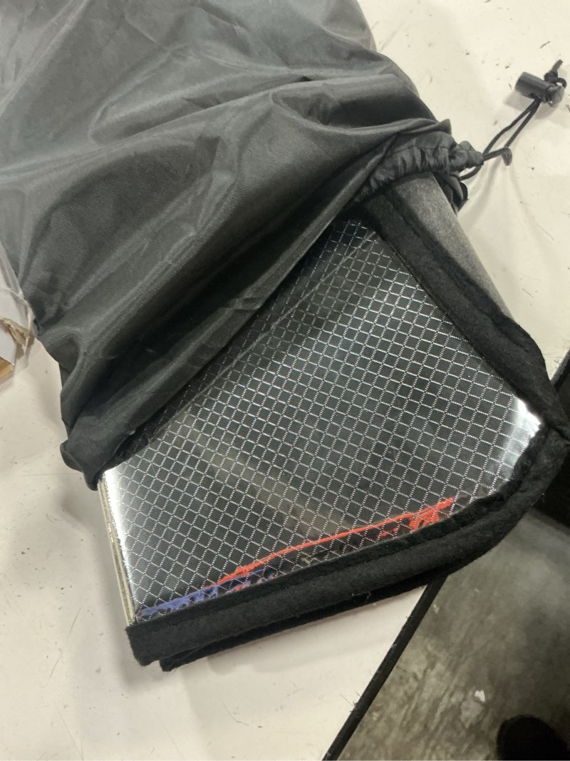 Condition photo showing Good Condition for windshield sun shade for subaru legacy/outback 2015-2019, foldable 3-layer high reflective silver sunshade, blocks uv rays & reduces cabin heat 2015-2019 legacy/outback