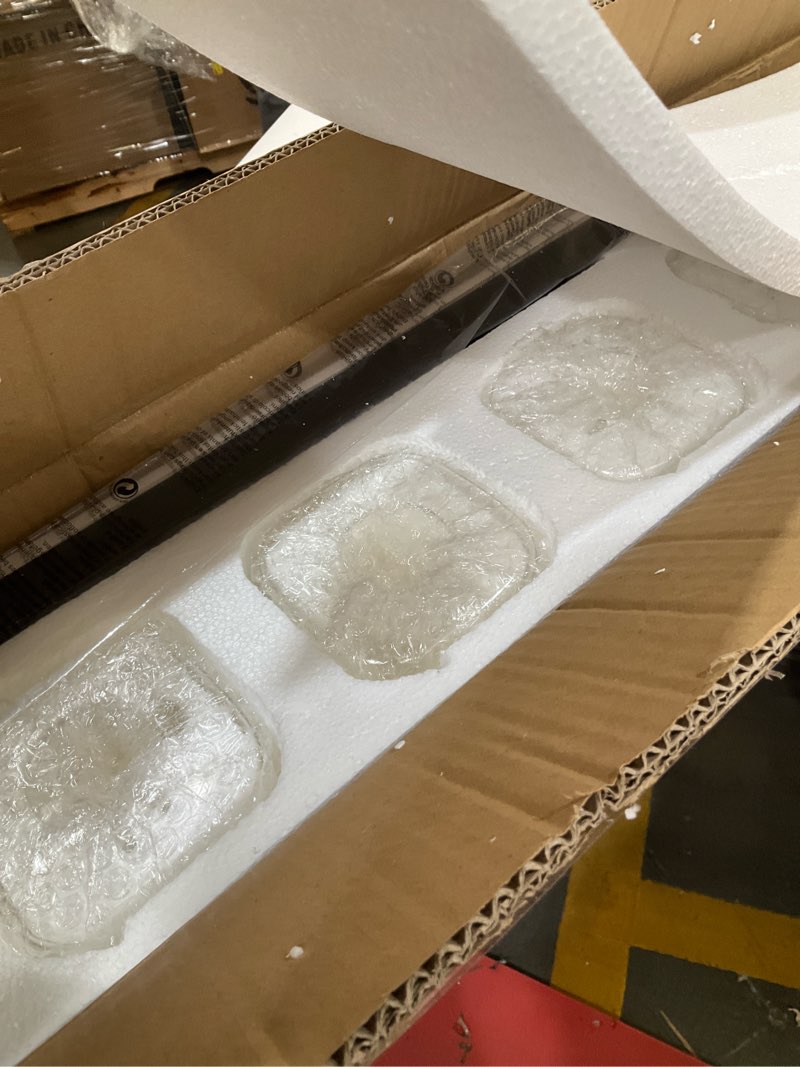 Condition photo showing Good Condition for bathroom vanity light, square design 6 lights morden bathroom lighting fixtures over mirror, black vanity light for living room/bedroom black 6-light