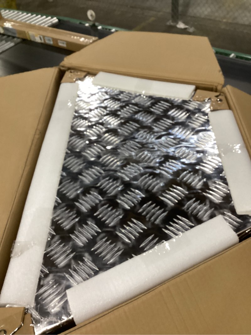 Condition photo showing New/Like New for Heavy Duty Aluminum Trailer Tongue Tool Box with Lock and Keys, Storage Box for Trailers, ATVs, RVs, Utility Truck (Silver, 33 Inch) Silver 33 Inch