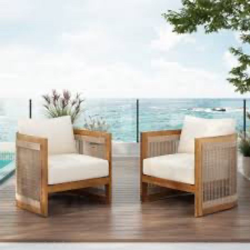Cordel 27" Rope Outdoor Lounge Chair
