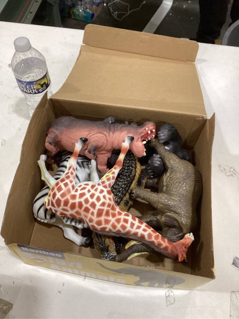 Condition photo showing Good Condition for 6 Pcs Large Soft Safari Animal Toys,Jumbo Animals Playset for Toddler Kids Children Boy Girl 1 2 3 4 5 Year Old,Learning Toy,Brithday