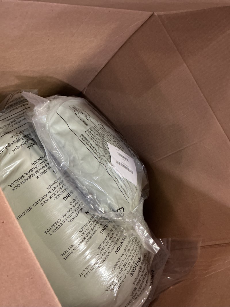 Condition photo showing Good Condition for Bedsure King Size Comforter Set Sage Green - Bed in a Bag Bedding Set 7 Pieces, GentleSoft™ Pintuck Bed Set Gift for Family, Pinch Pleat Sage Green Comforter with Sheets, Pillowcases & Shams King 03 - Sage Green