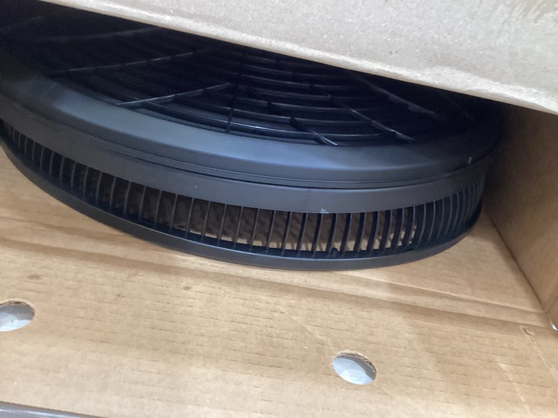 Condition photo showing Good Condition for lasko pedestal fan, oscillating fan for bedroom with adjustable height and 3 cooling speeds, portable, 18", black, 1827