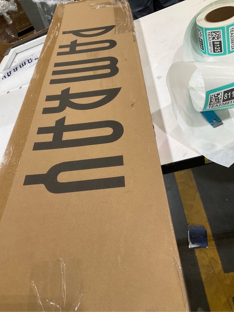 Condition photo showing Good Condition for Pamray 64 Inch L Shaped Gaming Desk with Power Outlets and Led Lights, Large Corner Computer Desk with Monitor Stand and Pegboard, PC Table for Home Office and Bedroom White White 64 inch