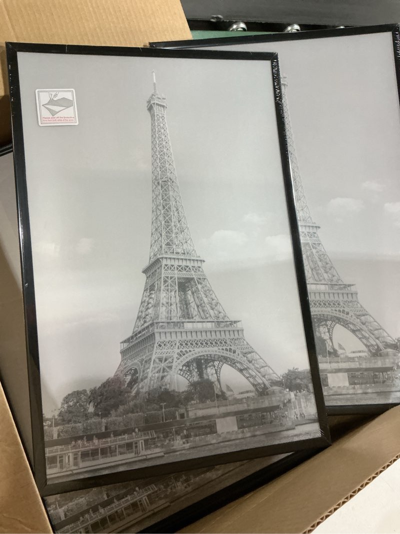 Condition photo showing Good Condition for upsimples 12x18 picture frame black 3 pack, scratch-proof poster frames 12 x 18 for photo gallery - slide-in strips, horizontal or vertical wall mounting black 12x18