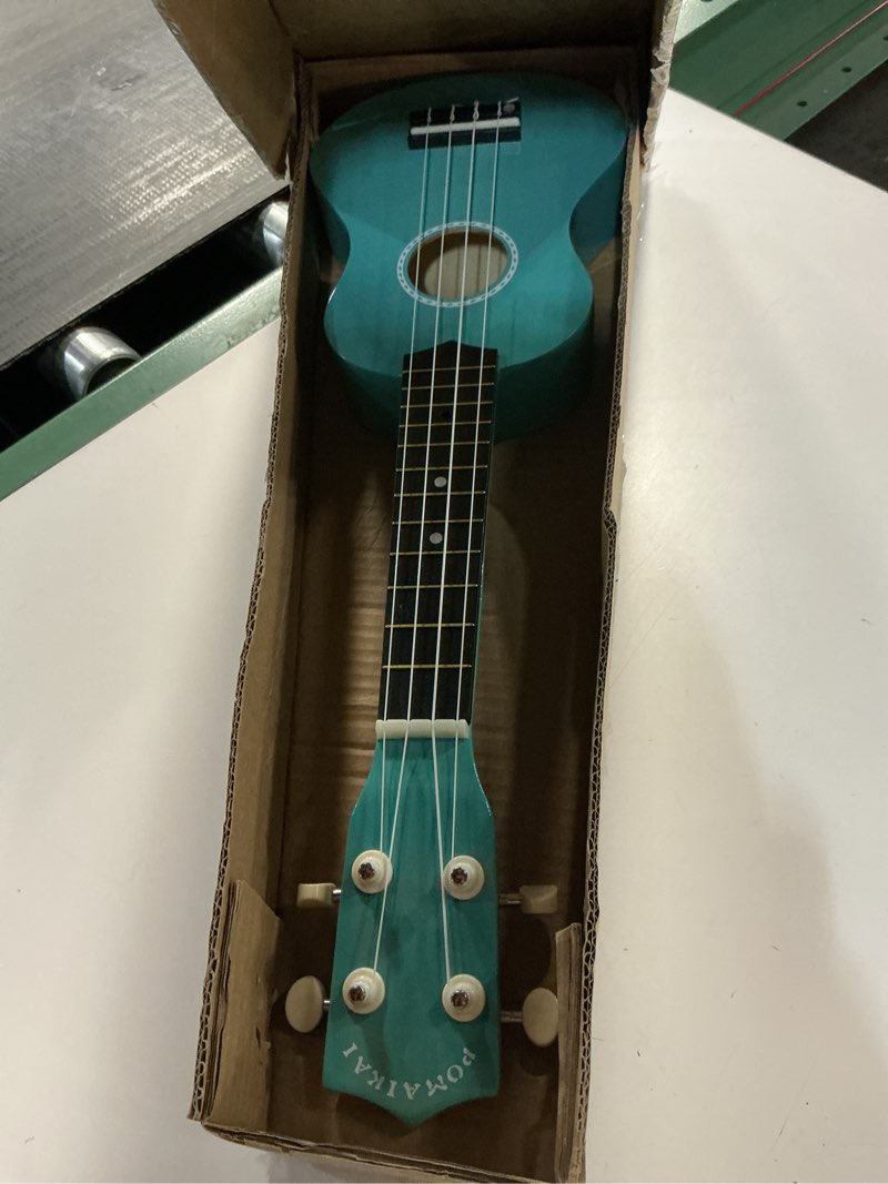 Condition photo showing Good Condition for POMAIKAI Soprano Wood Ukulele Kid Starter Uke Hawaii Kids Guitar 21 Inch with Gig Bag for Kids Students and Beginners (Blue)