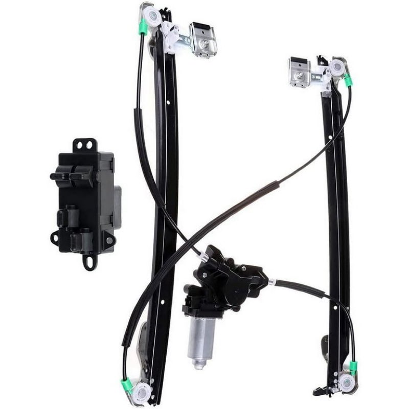 front left driver side window regulator assembly w/ motor compatible with 2004-2007 for chrysler town & country 2004-2007 for dodge grand caravan